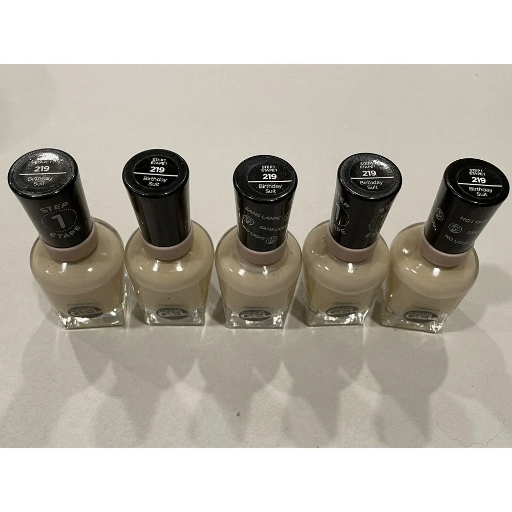 Sally Hansen Miracle Gel Nail Polish #219/ Birthday Suit /0.5 fl oz (Lot Of 5)